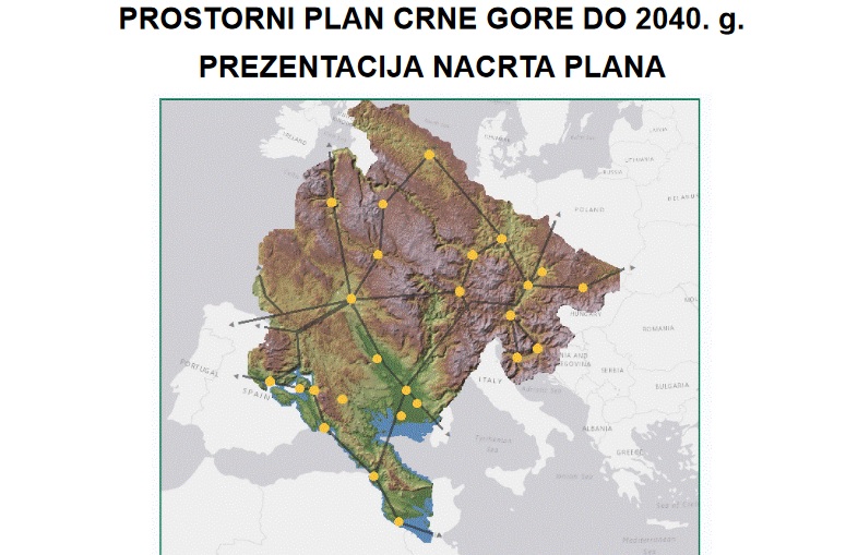 Vlada utvrdila Nacrt prostornog plana Crne Gore do 2040. godine