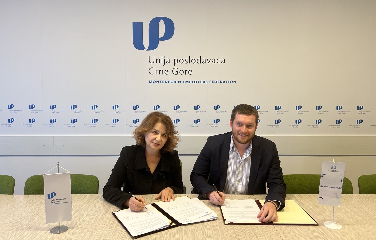 Unija poslodavaca Crne Gore i Centar za omladinsku edukaciju potpisali sporazum o saradnji