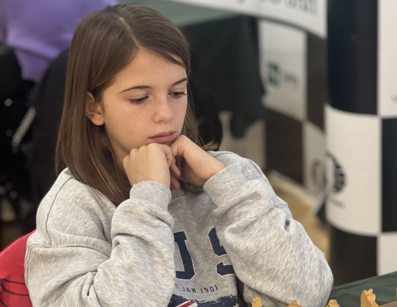 Sofija Milović sa 11 godina nastupa na prvenstvu Crne Gore za šahistkinje