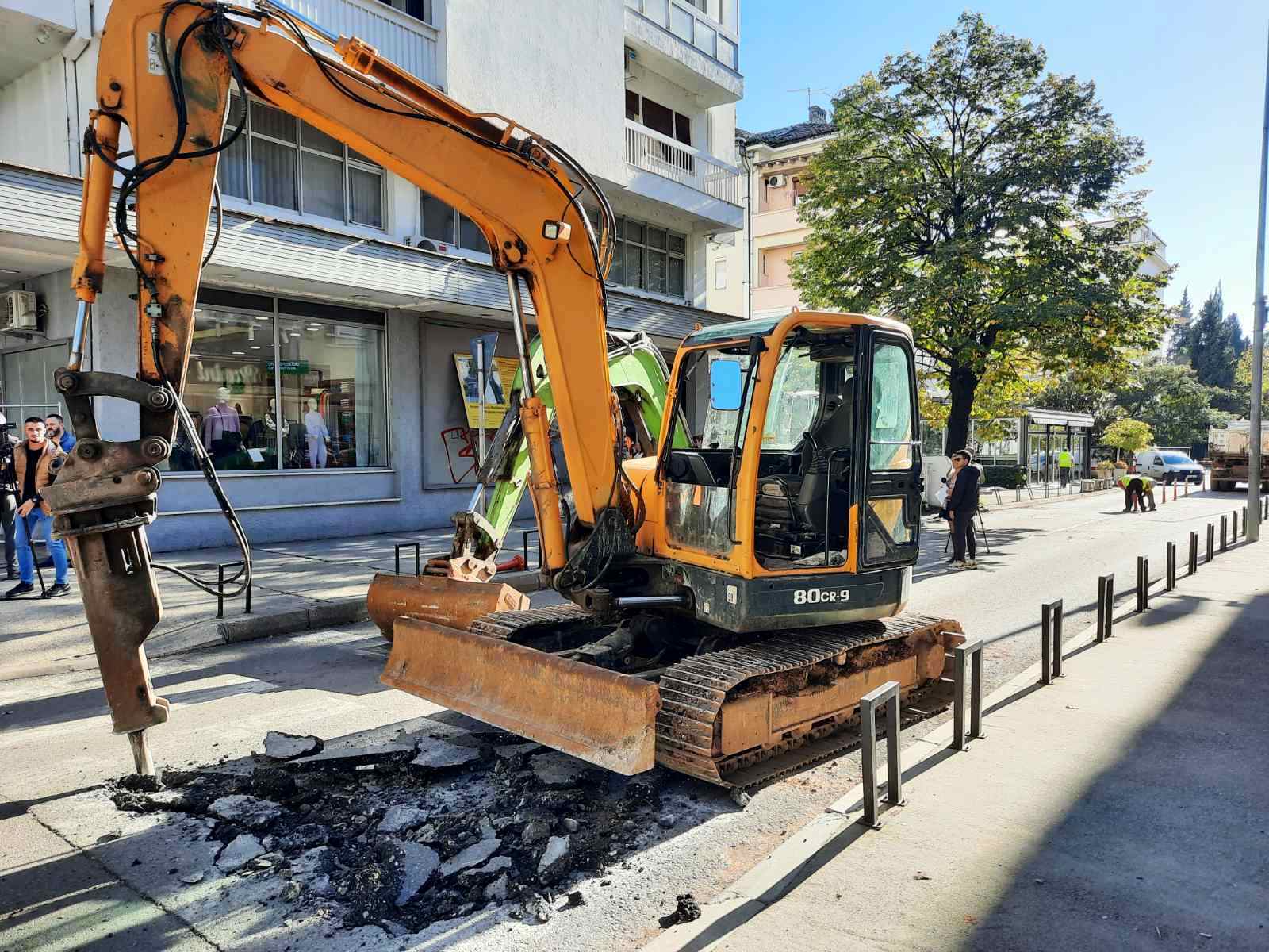 Počeli radovi na rekonstrukciji Balšićeve ulice u Podgorici