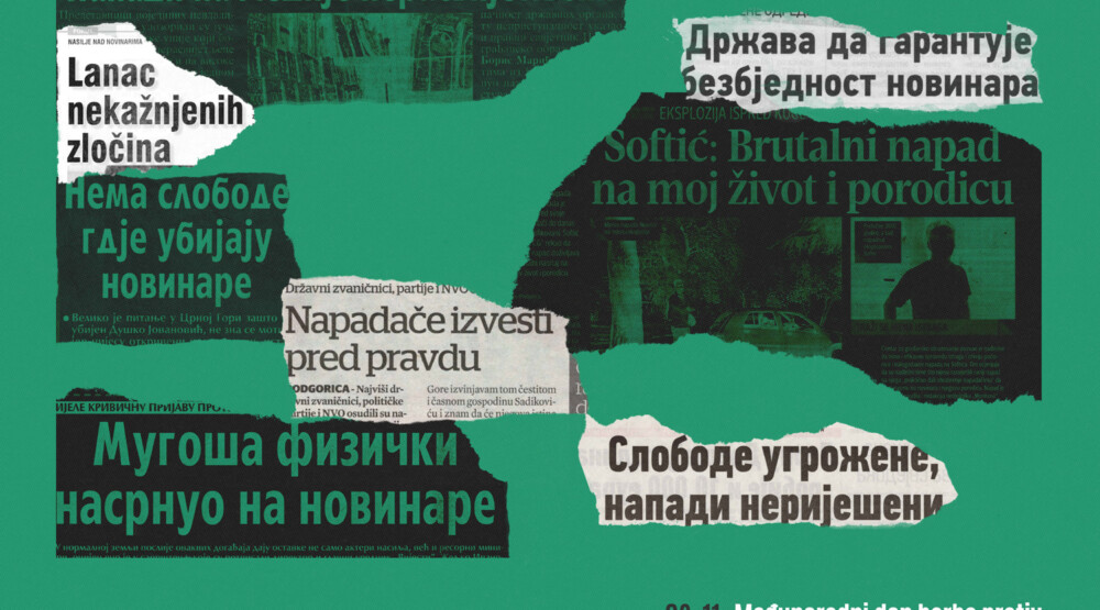 CGO: I dalje bez sigurnog ambijenta za rad novinara u Crnoj Gori