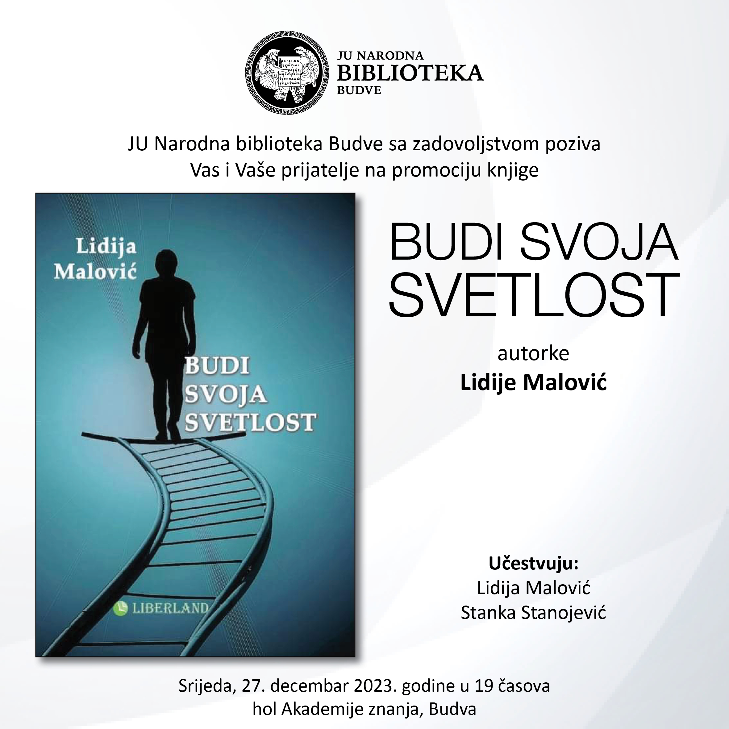 Promocija knjige „Budi svoja svetlost“  Lidije Malović