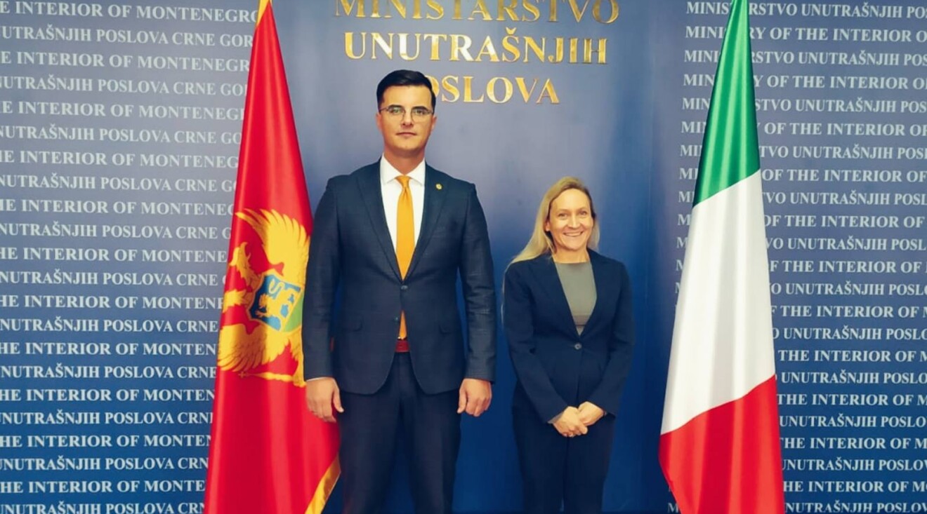 Šaranović sa ambasadorkom Italije: Odlučna borba protiv svih vidova kriminaliteta i suzbijanje ilegalnih migracija kroz jačanje policijske saradnje