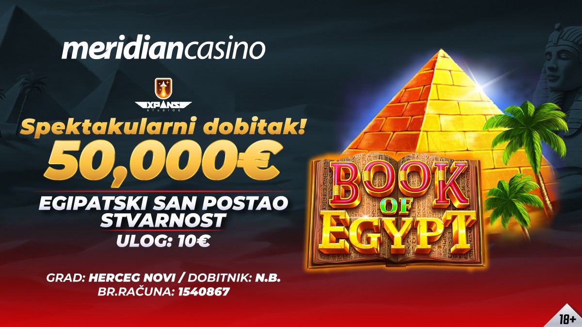 Veliki dobitak na Meridian Casino!