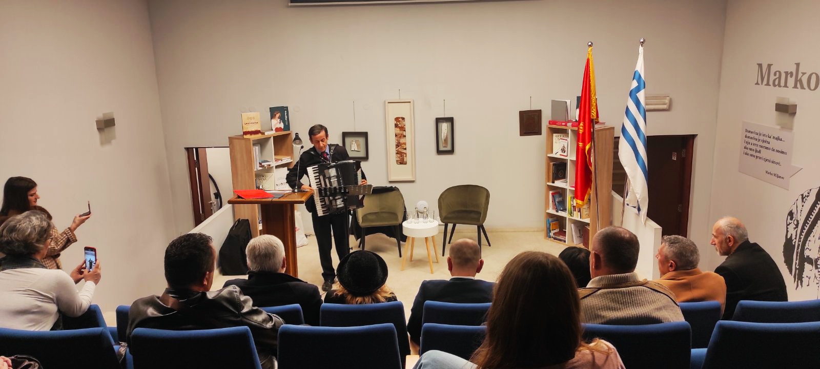Koprivica i Knežević održali književno veče u biblioteci „Radosav Ljumović“
