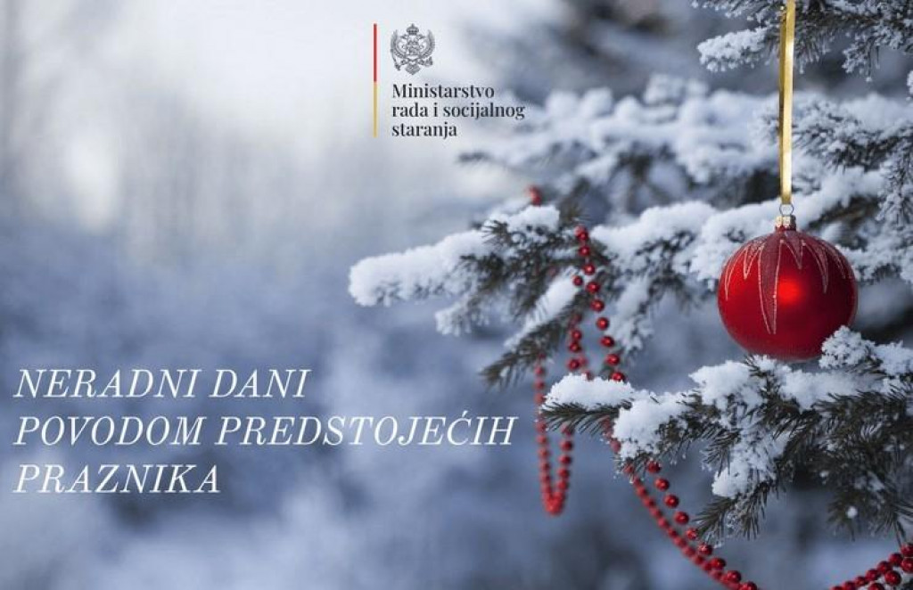 Neradni dani za božićne i novogodišnje praznike