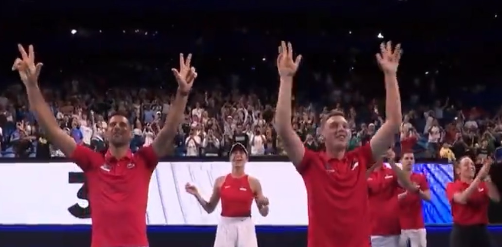 Đoković i srpski reprezentativci na terenu dočekali Novu godinu (VIDEO)