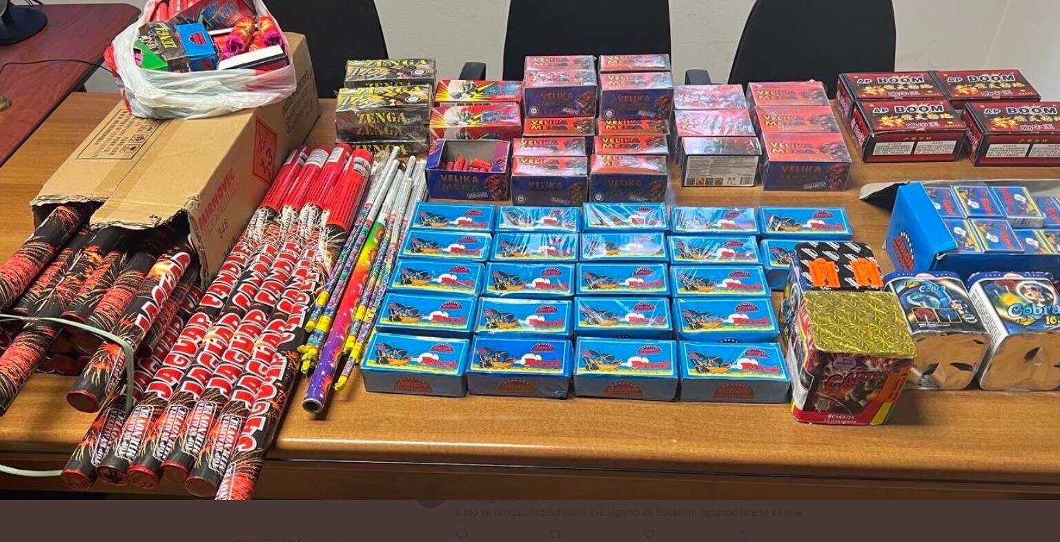 Nastavak akcije „Petarda“: U Kotoru i Tivtu oduzeto skoro 5.000 pirotehničkih sredstava