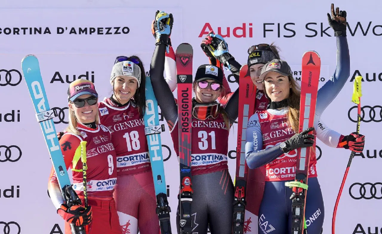 Težak pad Šifrin: Pet skijašica sa istim vremenom u Kortini