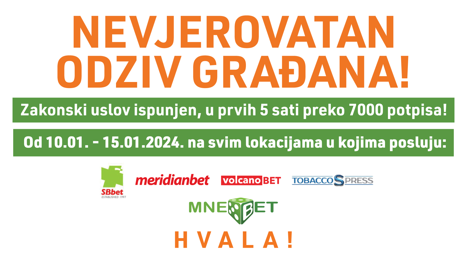 NEVJEROVATAN ODZIV GRAĐANA! Sloboda elektronskim metodama uplate!