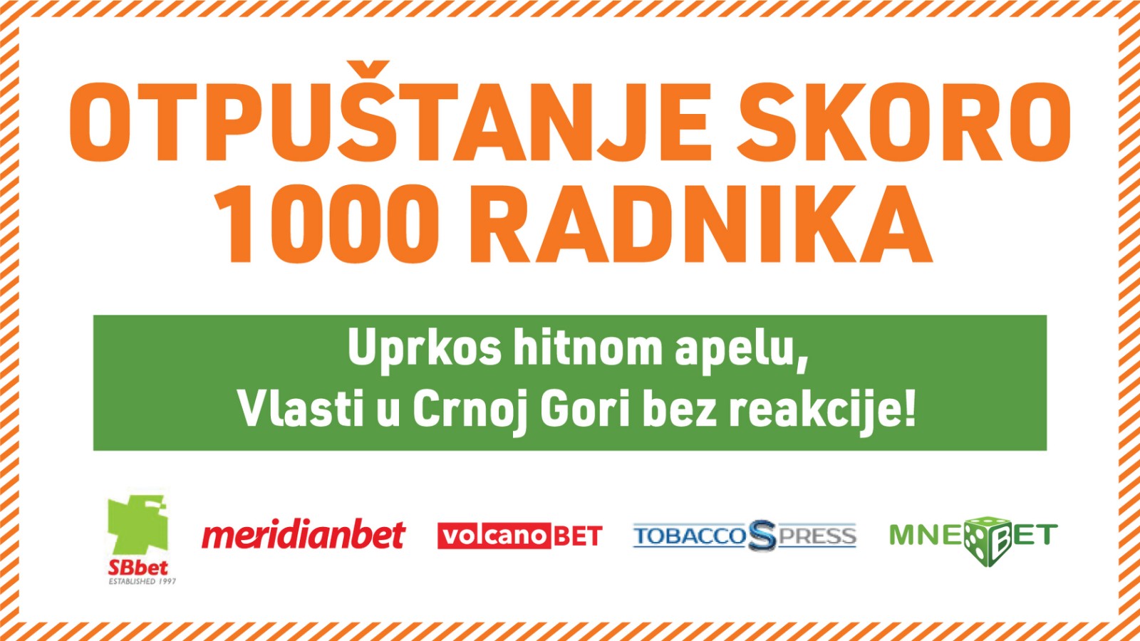 OTPUŠTANJE SKORO 1000 RADNIKA! Uprkos hitnom apelu, Vlasti u Crnoj Gori bez reakcije!