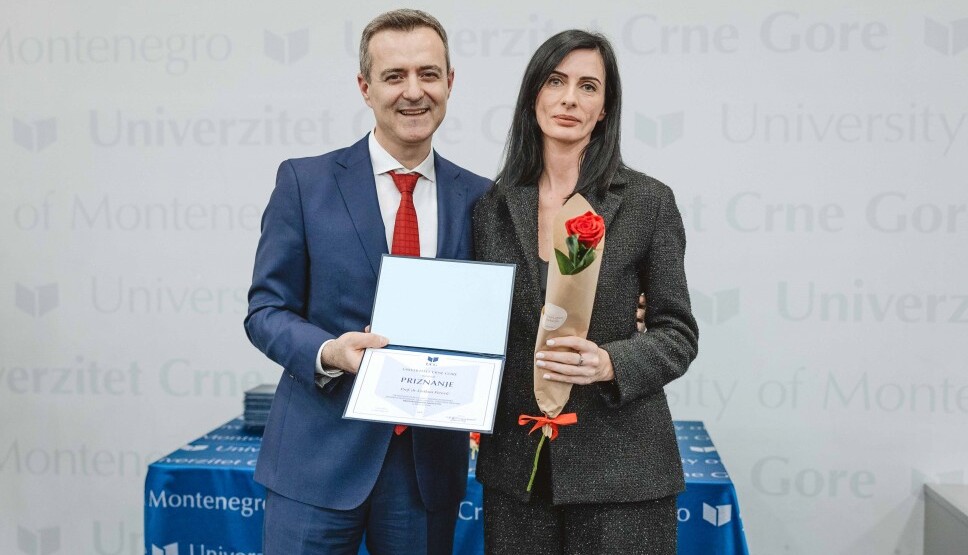 Profesorica Svetlana Perović dobitnica godišnje nagrade Univerziteta Crne Gore