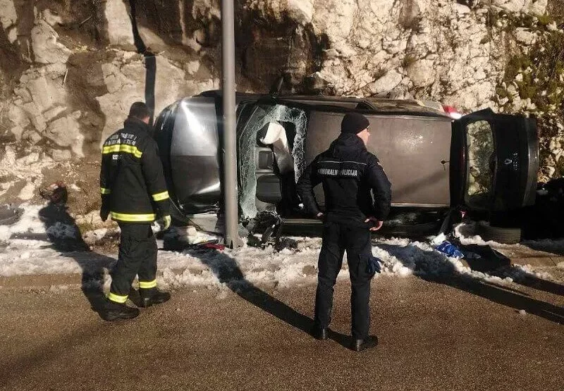 Udes kod Cetinja: Jedna osoba povrijeđena