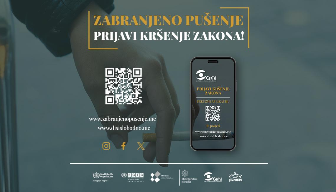 Putem aplikacije „Zabranjeno pušenje“ građani najviše prijavljivali kršenje zakona u ugostiteljskim objektima