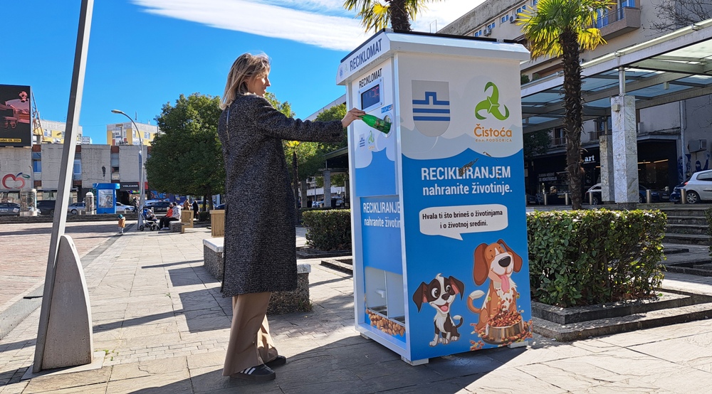 Postavljeni prvi reciklomati u Podgorici