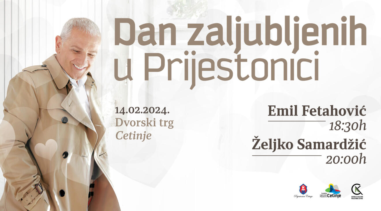 Koncert Željka Samardžića za Dan zaljubljenih na Cetinju