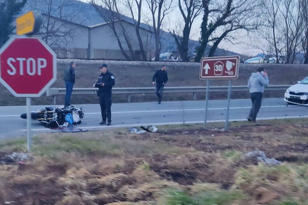Sudar u Zeti, povrijeđen motociklista