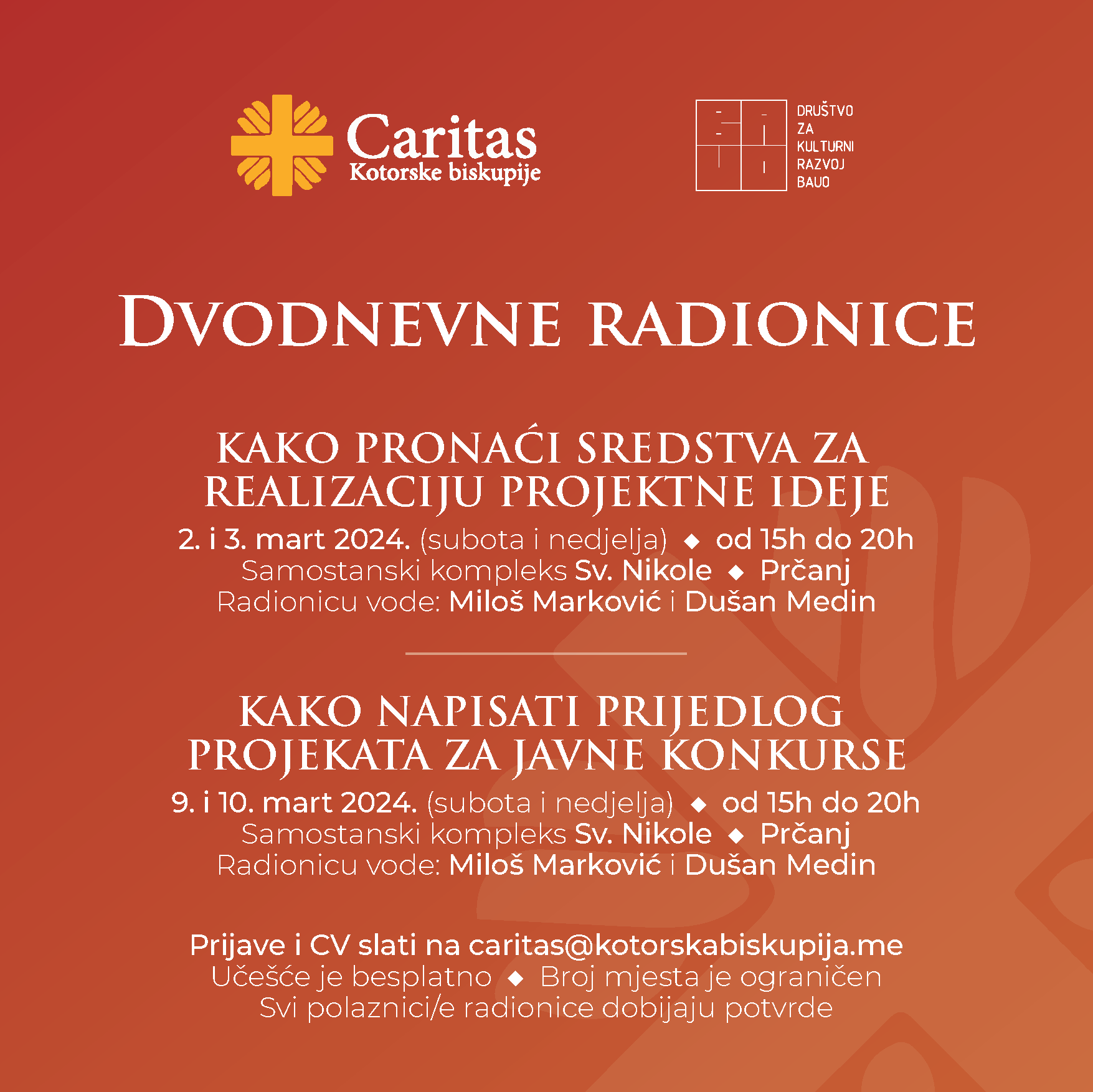 Besplatna radionica „Kako pronaći sredstva za realizaciju projektne ideje“