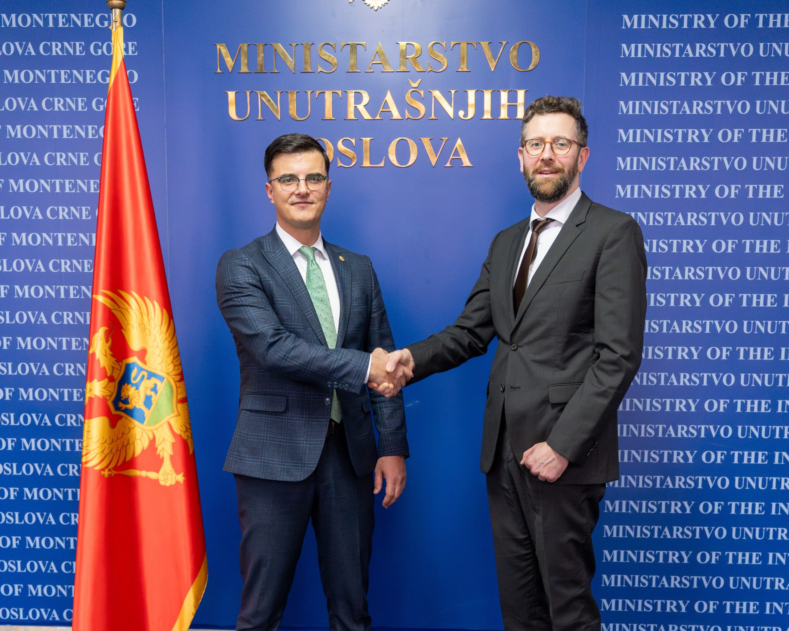 Šaranović sa oficirom za vezu Savezne policije Njemačke: Unapređenje funkcionalnosti IT sistema