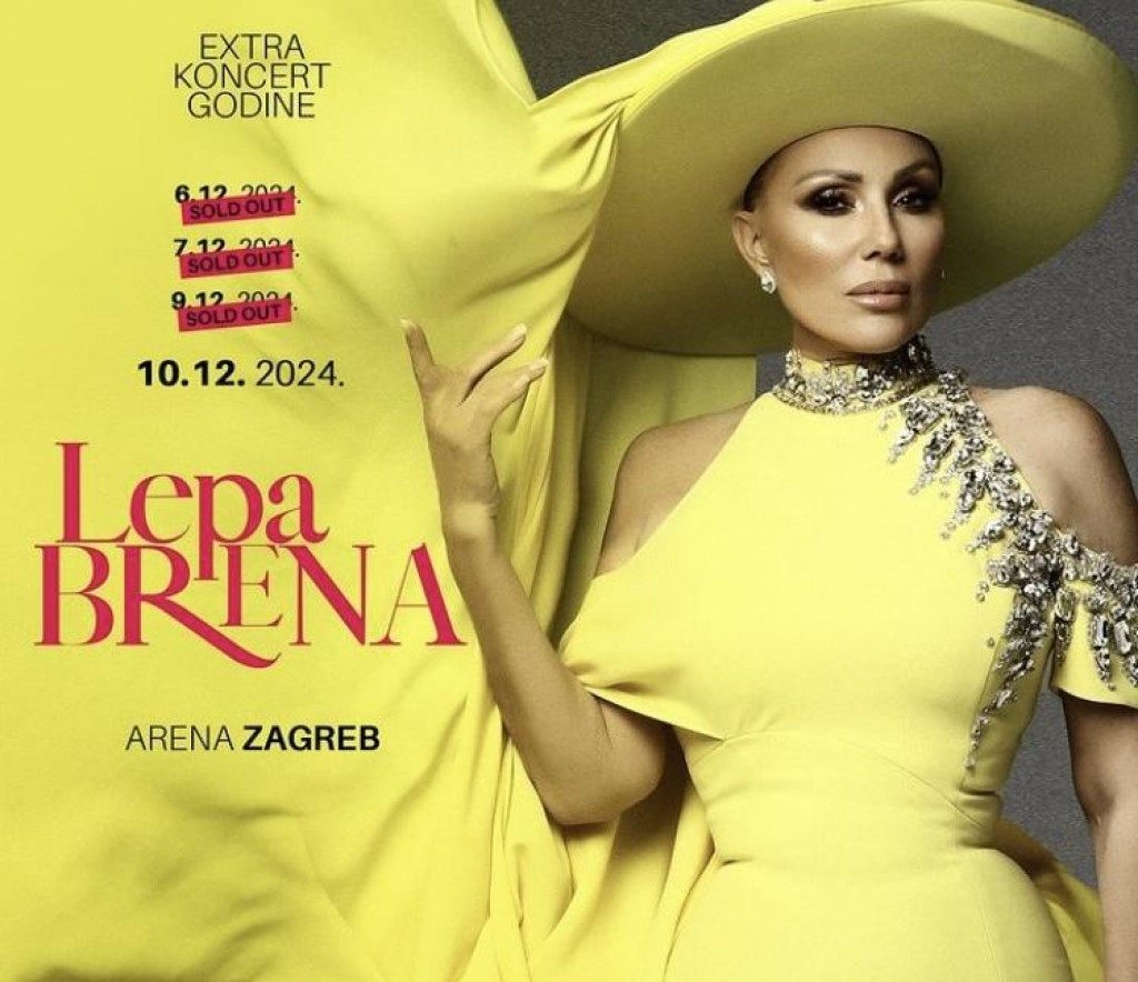 Lepa Brena najavila četvrti koncert u zagrebačkoj Areni