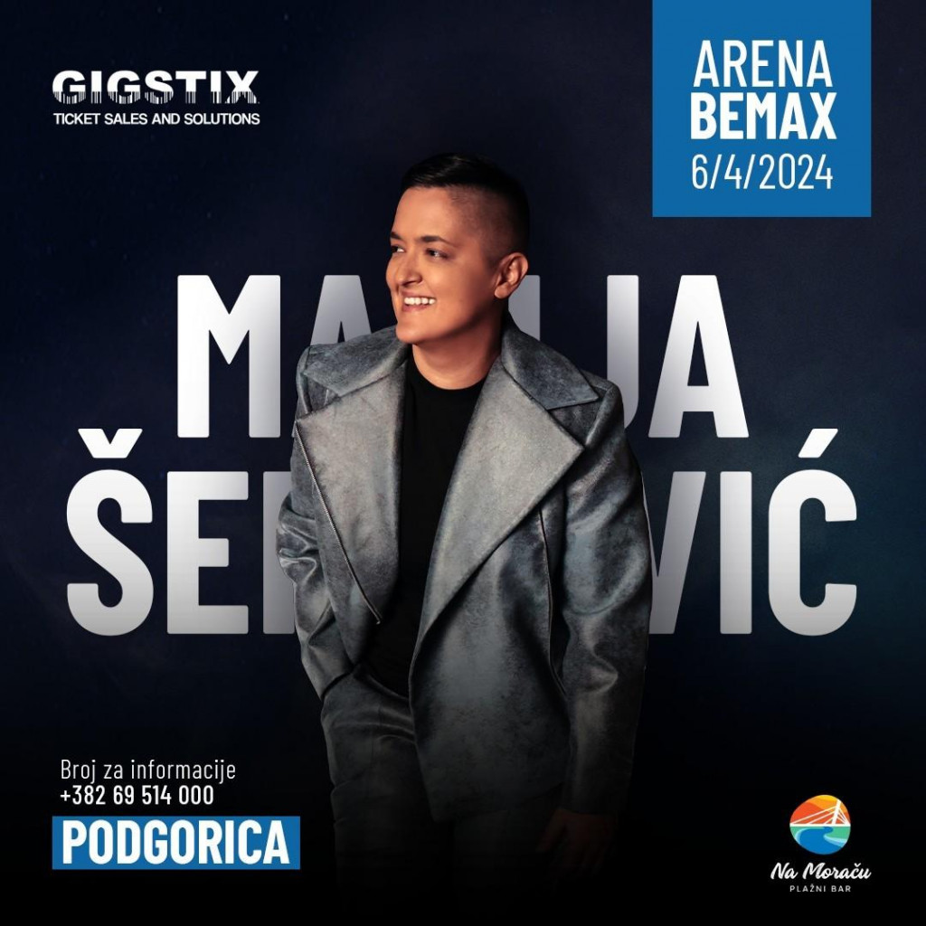 Karte za podgorički koncert Marije Šerifović u prodaji