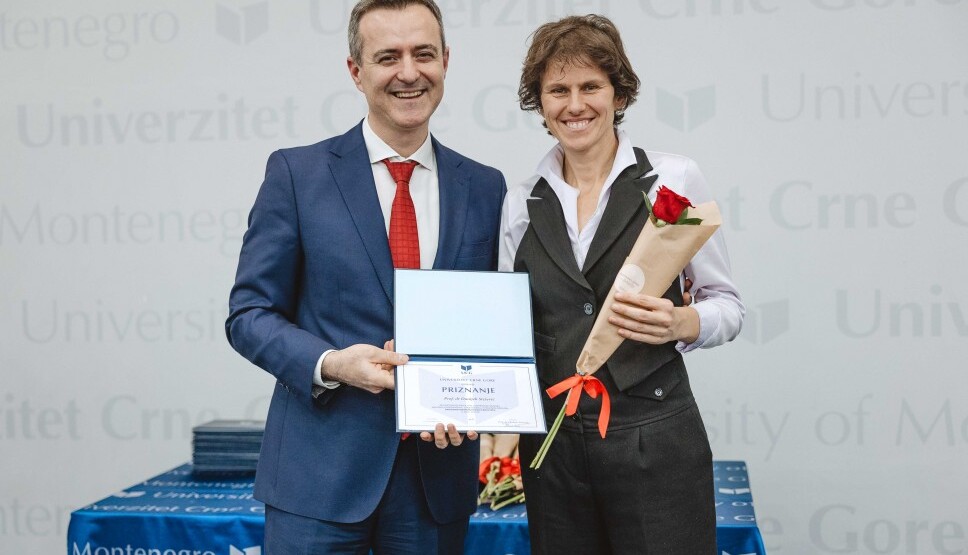 Profesorica Danijela Stešević dobitnica Godišnje nagrade Univerziteta Crne Gore