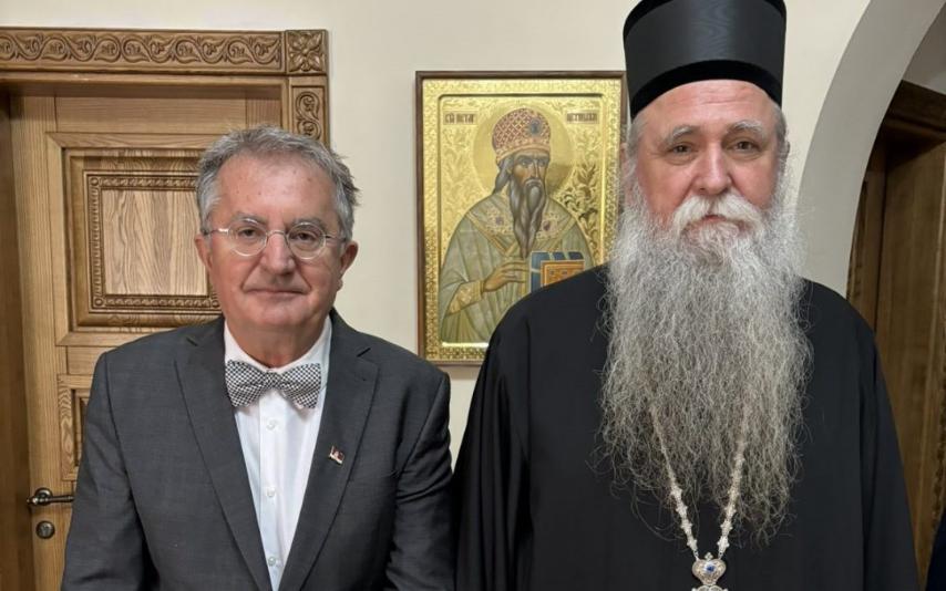 Mitropolit Joanikije ugostio ambasadora Srbije u Cetinjskom manastiru