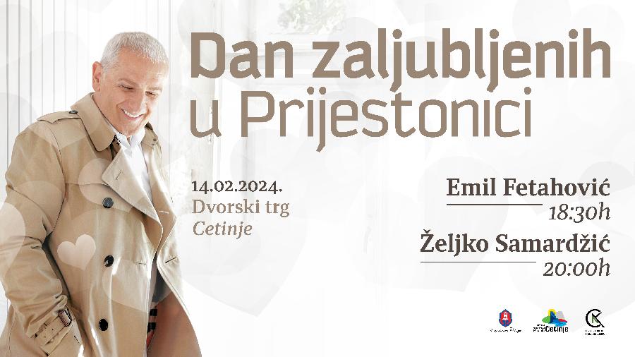 Željko Samardžić na Cetinju za Dan zaljubljenih