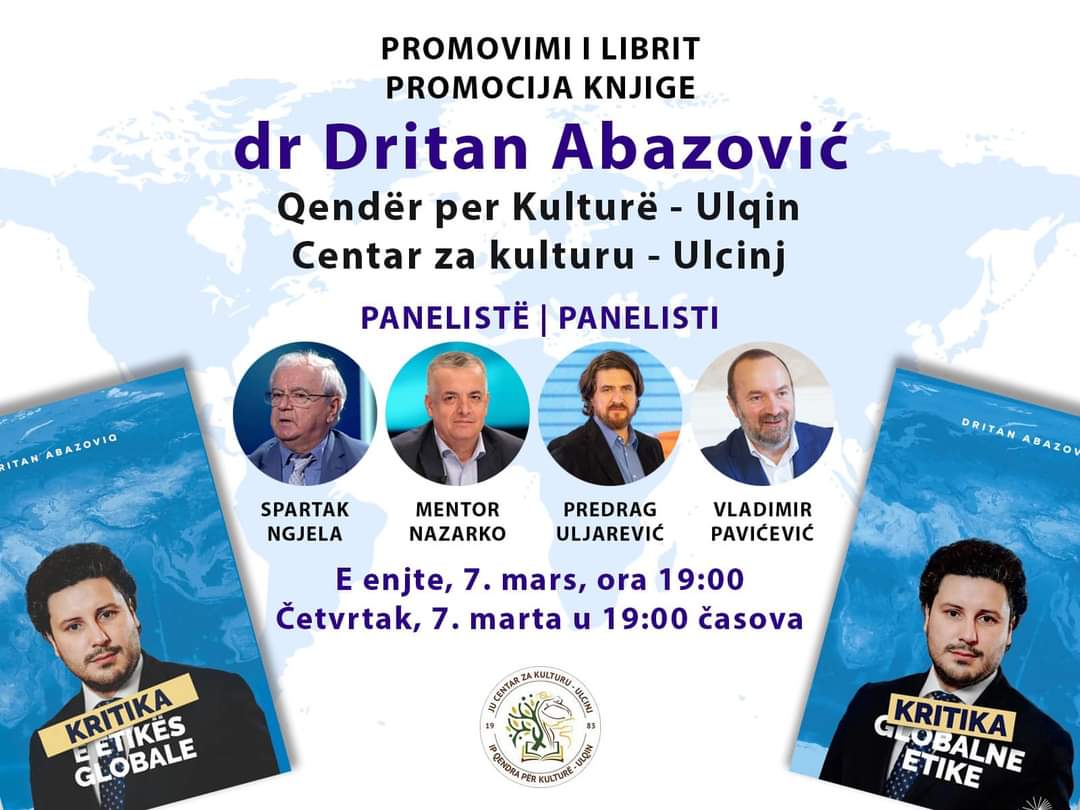 Dritan Abazović promoviše knjigu u Ulcinju