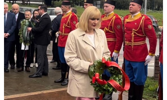 Borovinić Bojović položila vijenac na spomenik generalu Vasu Brajoviću