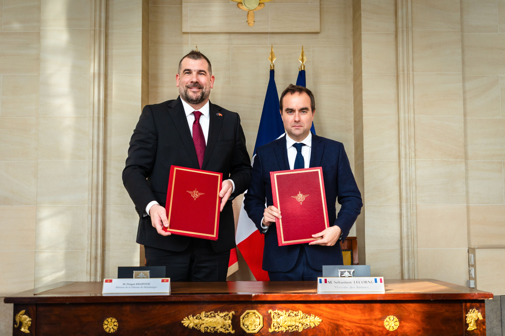 Krapović sa Lekornijem razgovarao o razvoju odbrambene saradnje Crne Gore i Francuske