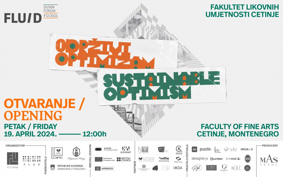FLUID dizajn od 19. do 24. aprila na Cetinju