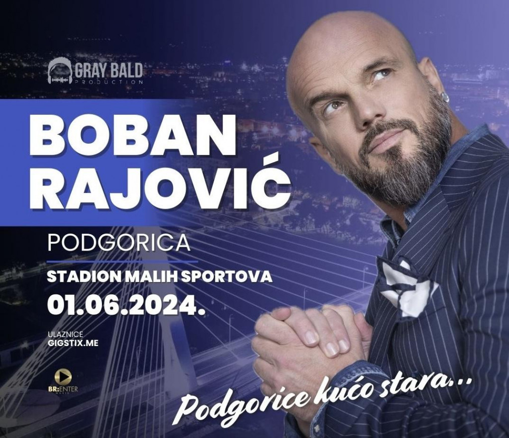 koncert Bobana Rajovića u Podgorici: Dio prihoda ide Fondaciji „Budi human“