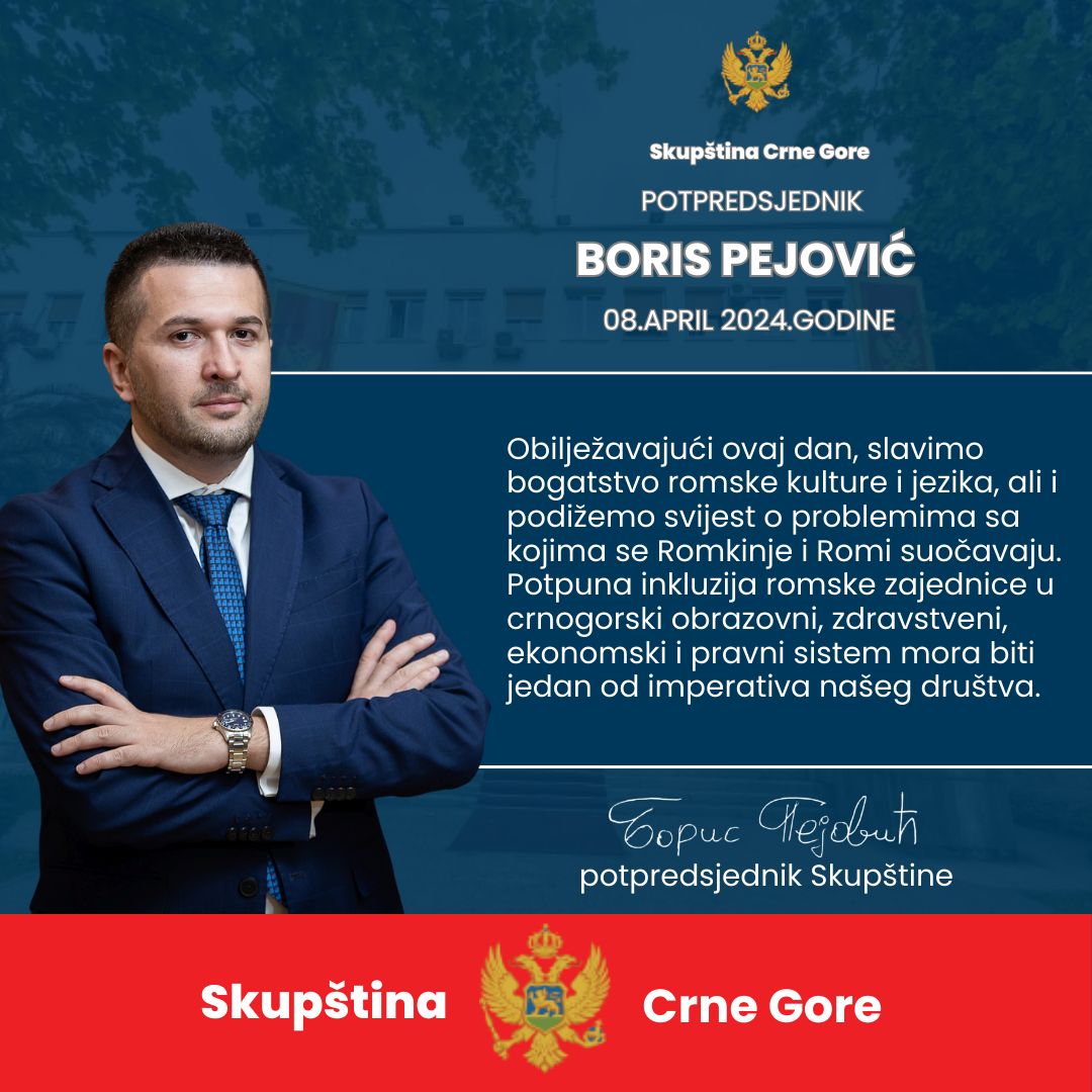 Pejović čestitao Dan Roma