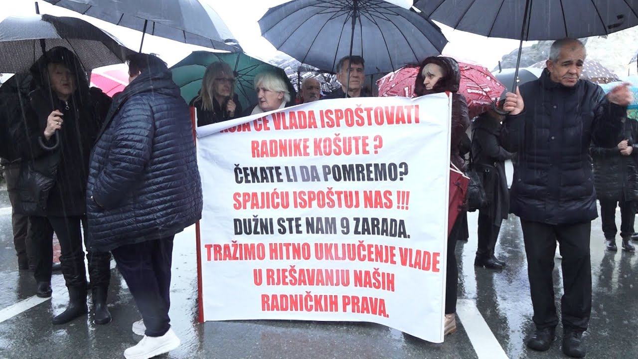 Žena doživjela moždani udar tokom protesta bivših radnika „Košute“, hitno prevezena u Klinički centar