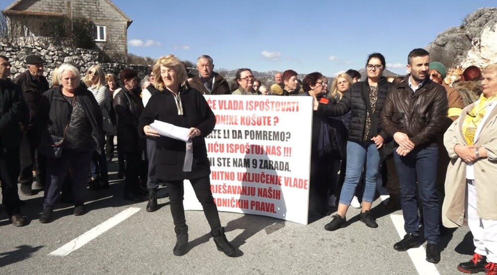 Policija razgovarala sa bivšim radnicima „Košute“: Dogovorena kraća blokada puta ponedjeljkom