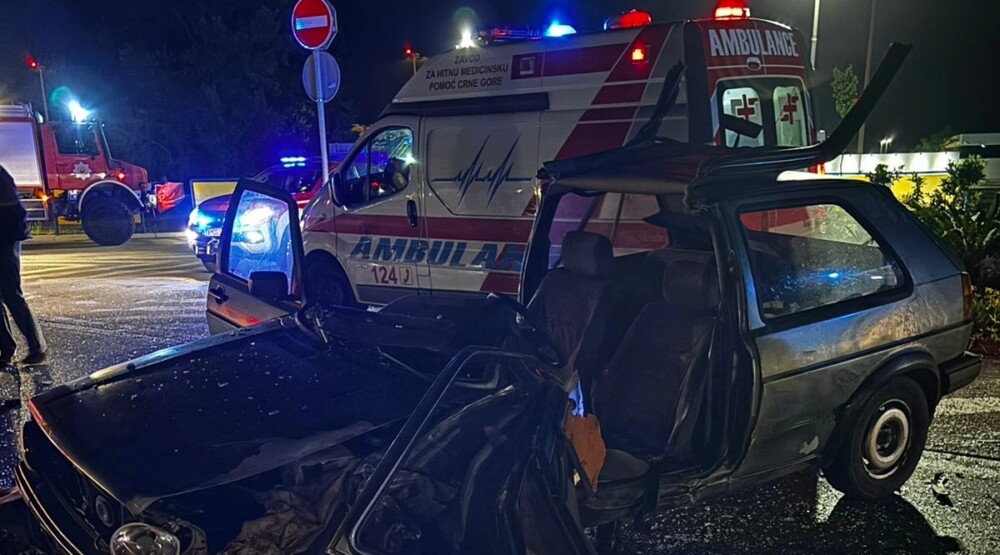 Udes u Tivtu, teže povrijeđena jedna osoba