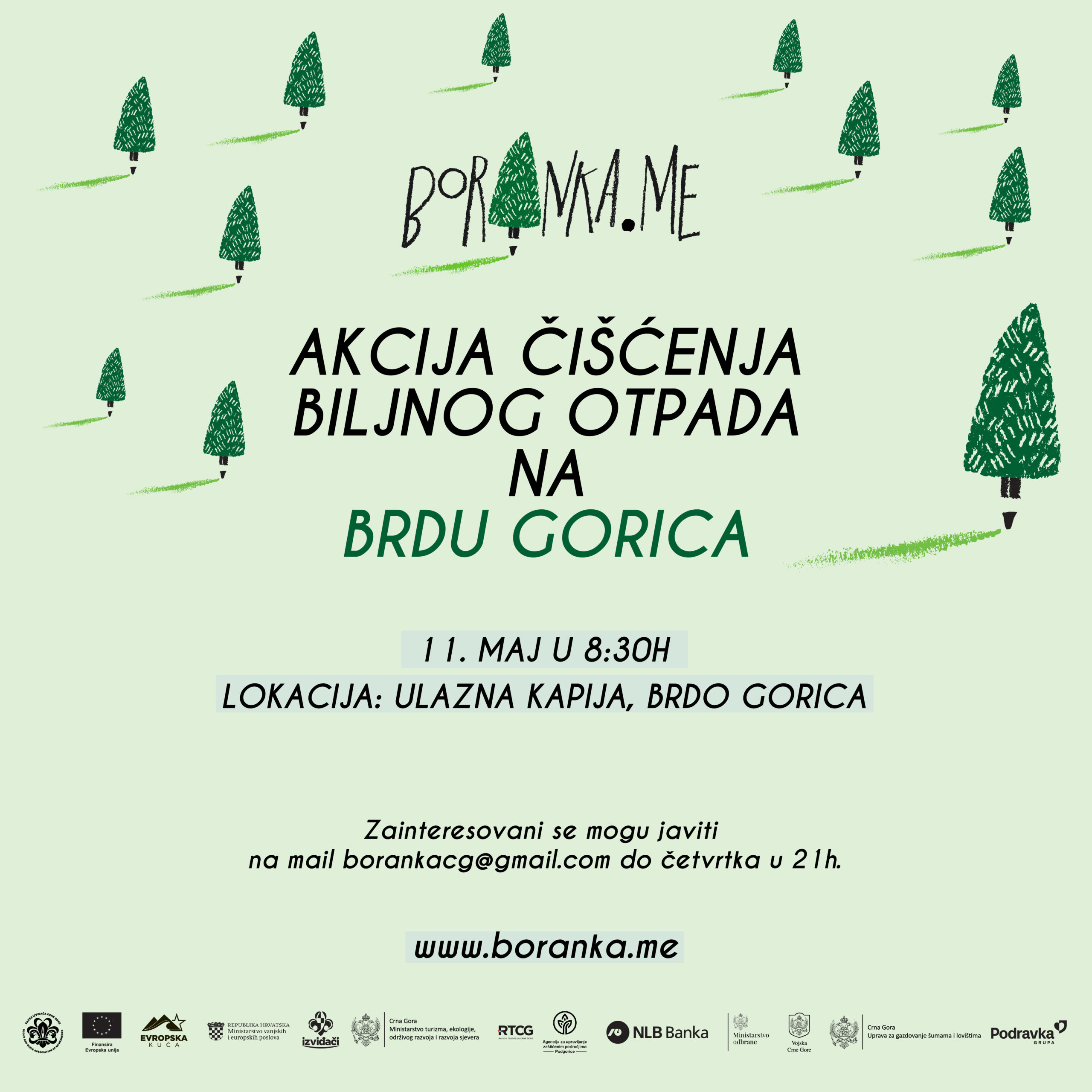 Savez izviđača Crne Gore započeo sa projektom Boranke – akcije pošumljavanja opožarenih područja