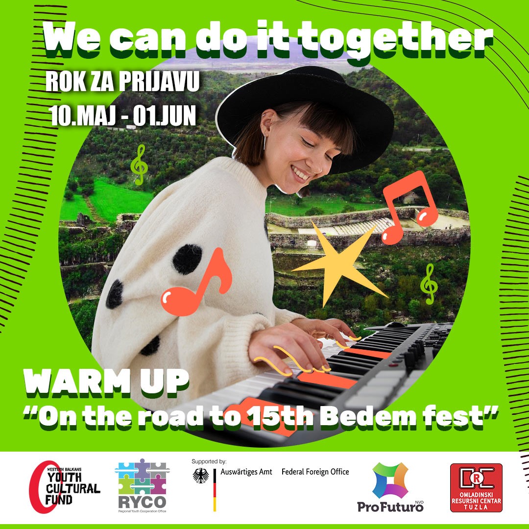 Warm up 15.Bedem fest: Javni Poziv za mlade bendove iz Crne Gore i Bosne i Hercegovine