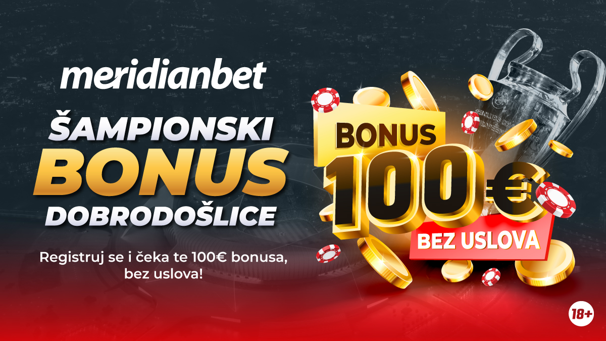 Samo danas poklanjamo 100€!