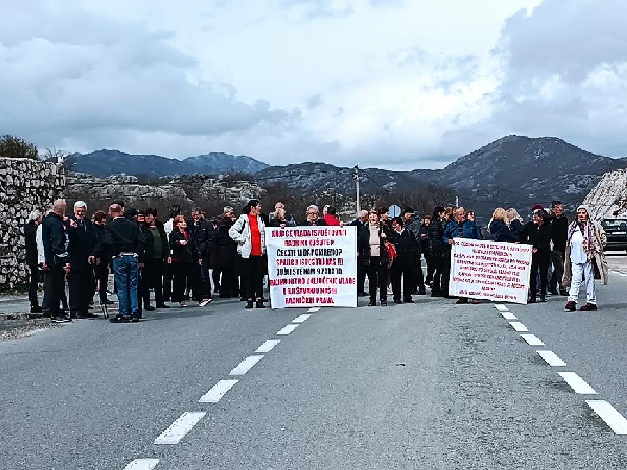 U ponedjeljak blokada puta Podgorica – Cetinje