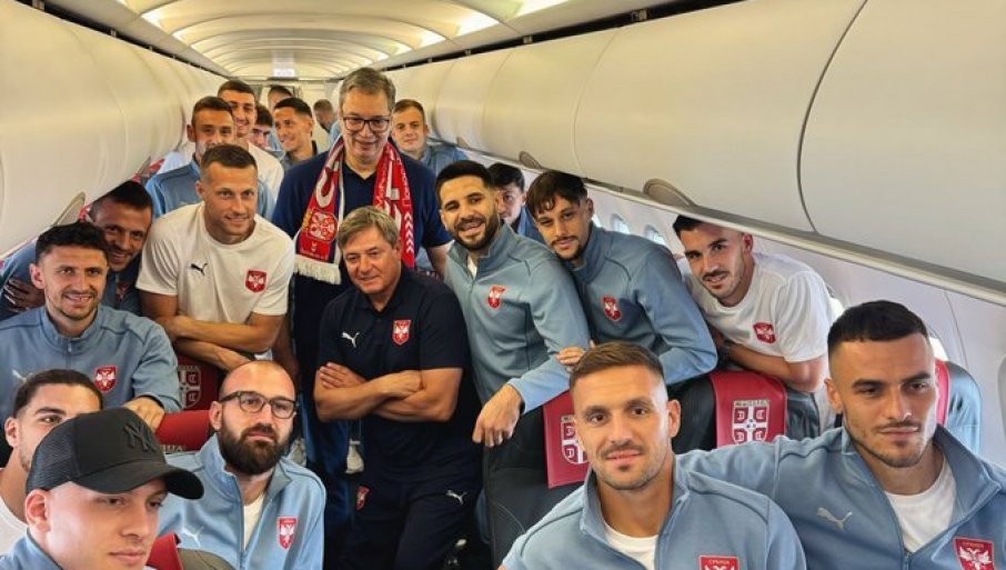 Vučić ispratio „orlove“ za Njemačku: Borite se i pobijedite ih sve!