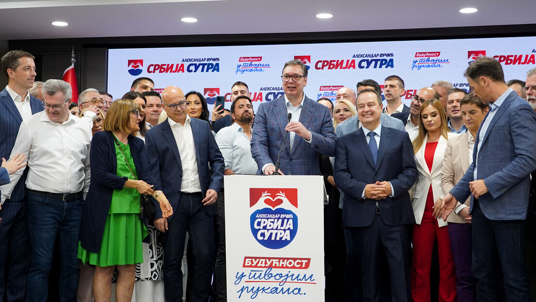 Vučić: Nevjerovatna pobjeda! Imaćemo 63 mandata u Beogradu!
