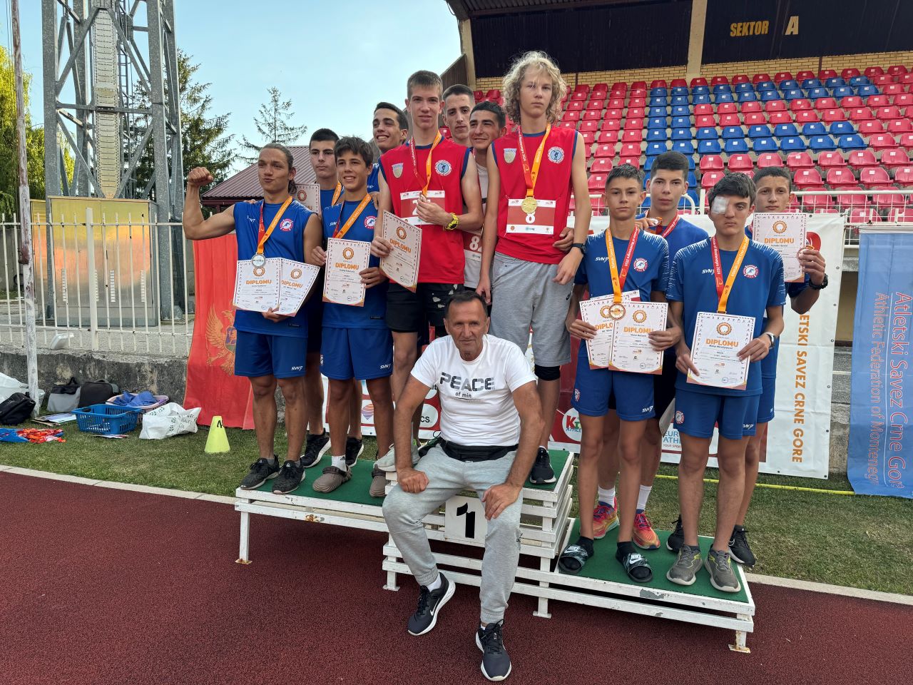 Prvenstvo Crne Gore: Atletičarima Mornara najviše medalja prvog dana