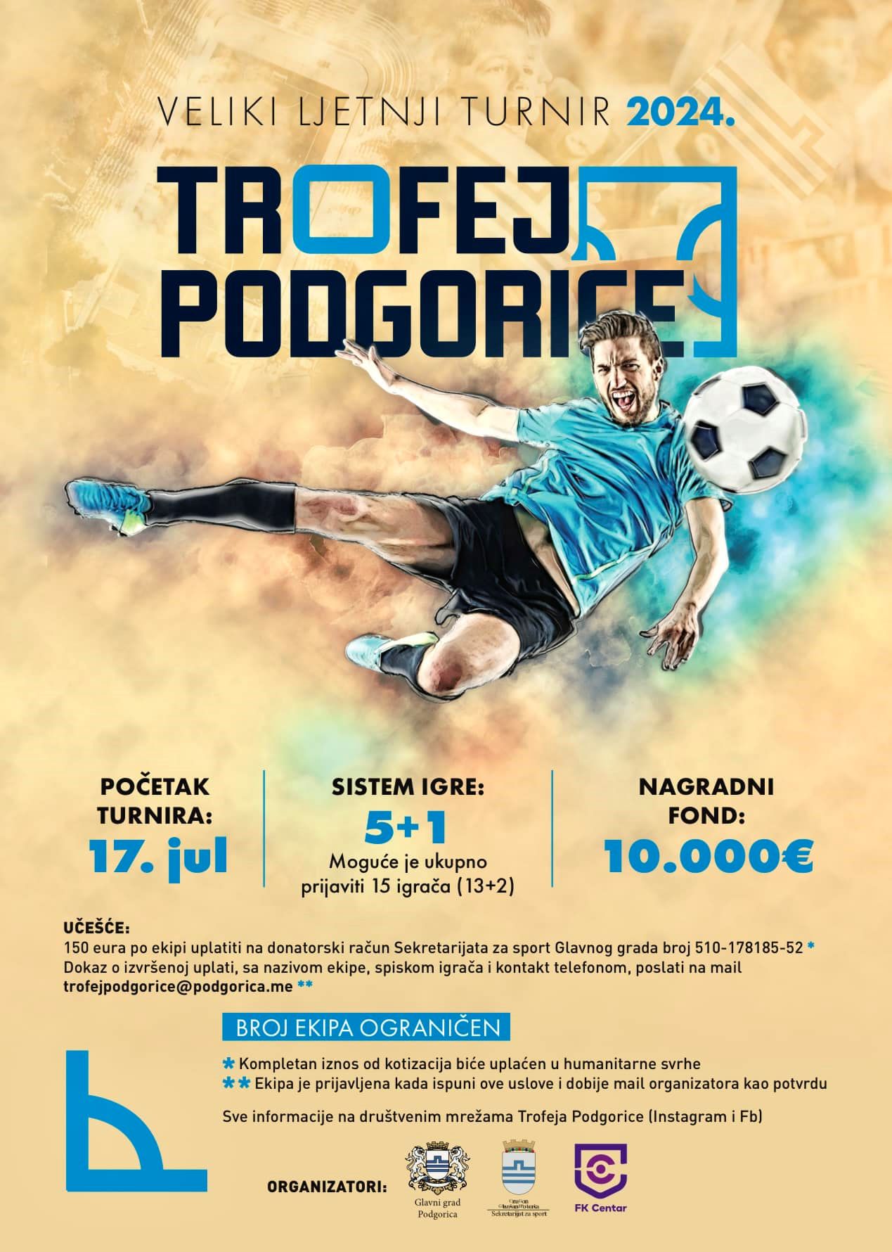 Počele prijave za Trofej Podgorice