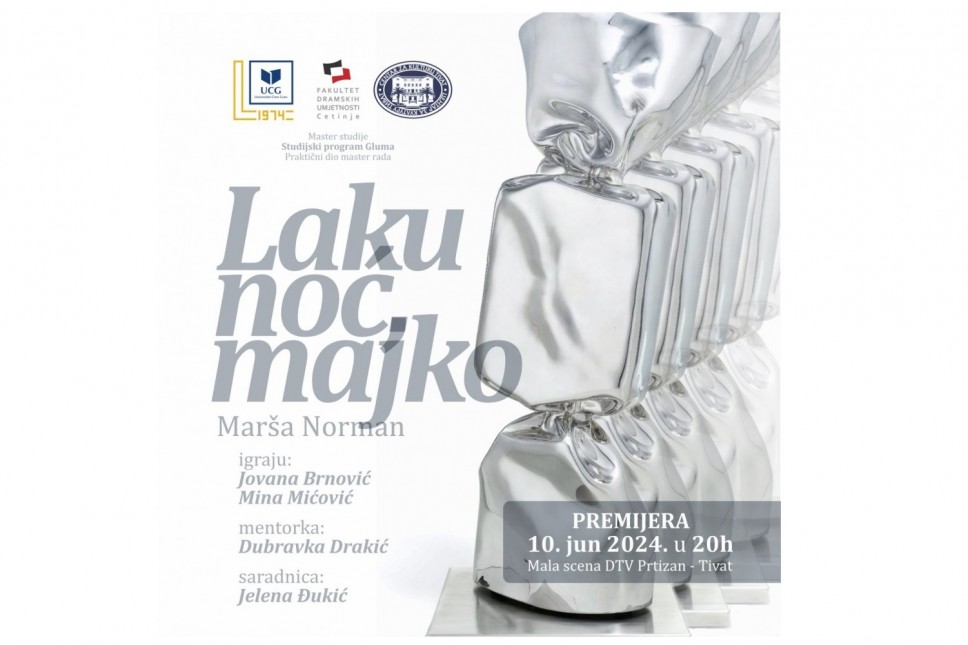 Premijera ispitne predstave „Laku noć, majko“ 10. juna na Maloj sceni CZK Tivat