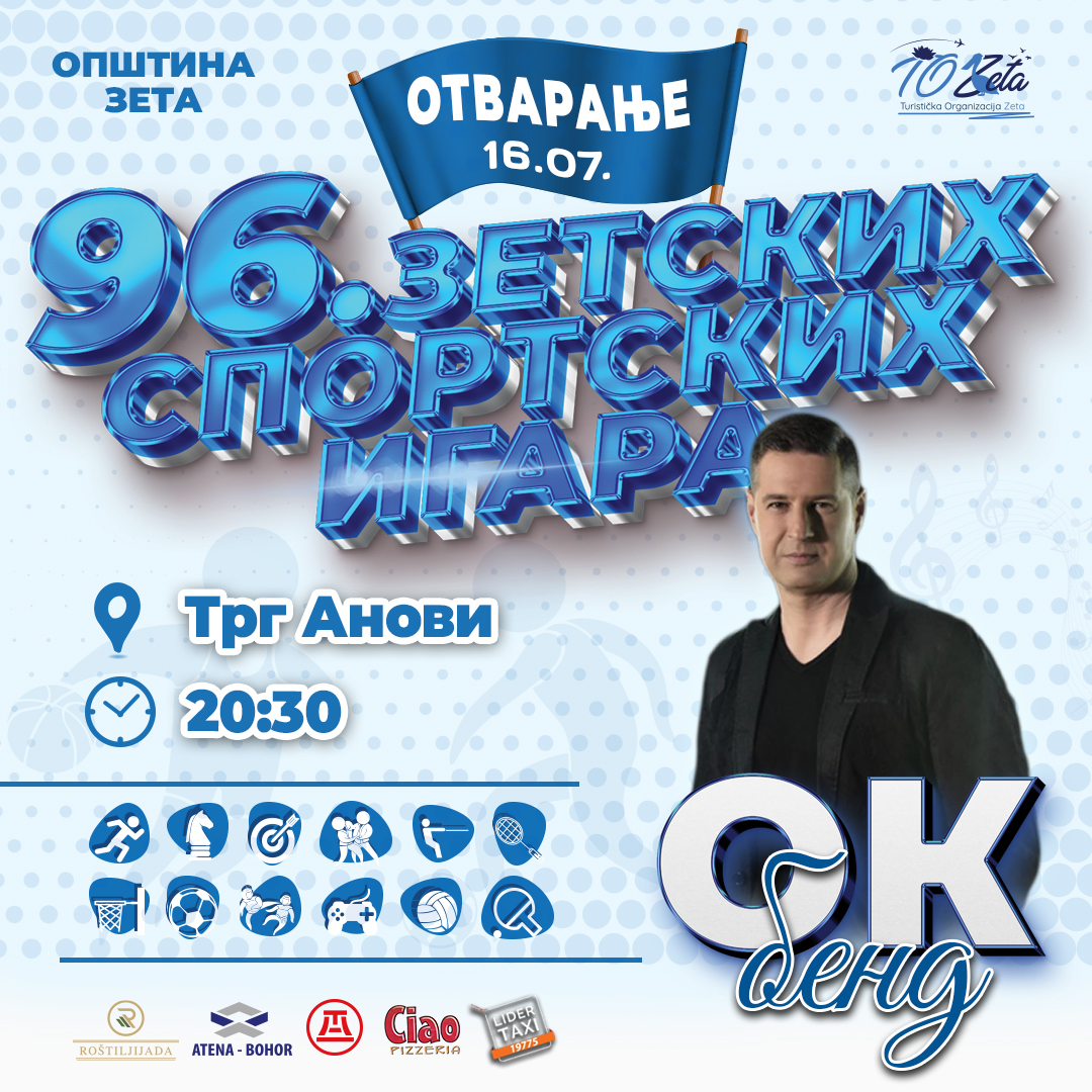 Otvaranje „96. Zetskih sportskih igara“ uz bogat sportski i kulturni program