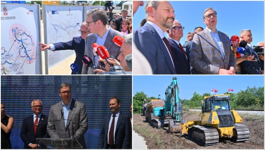 Predsjednik Vučič prisustvovao ceremoniji početka izgradnje željezničke obilaznice oko Niša
