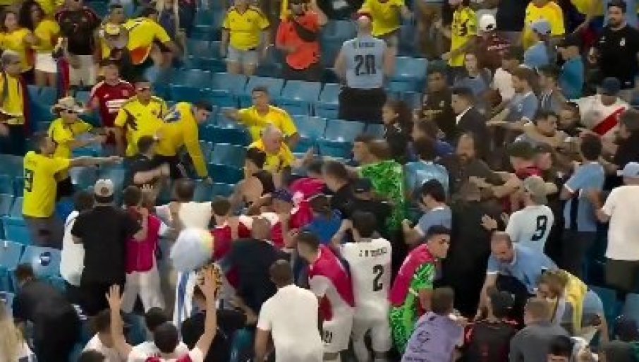 Nezapamćen skandal na Kopa Americi: Opšta tuča navijača (VIDEO)
