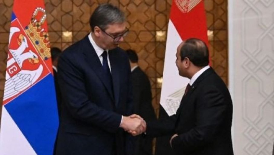 Vučić nakoj sastanka sa predsjednikom Egipta: Sporazum o slobodnoj trgovini omogućiće nam d a brže razvijamo trgovinske odnose